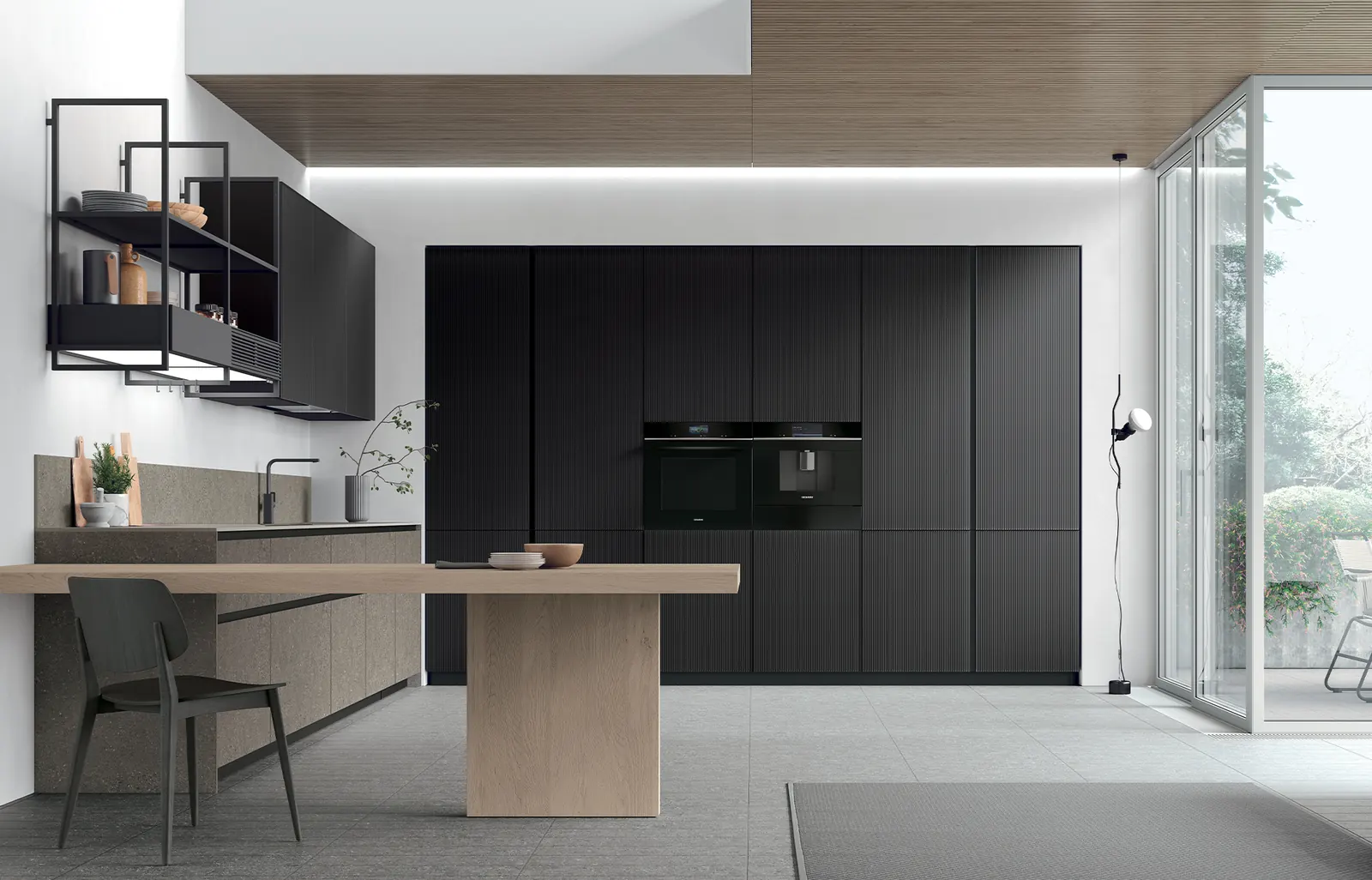 Cocina italiana contemporánea STOSA integrada a una residencia premium